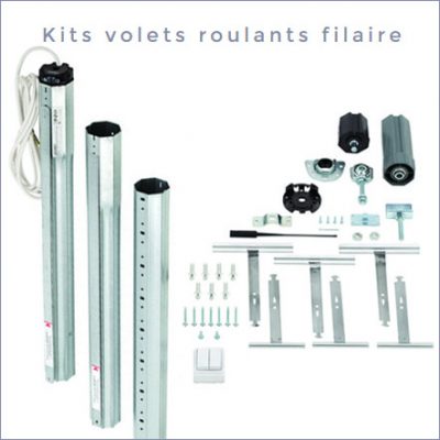 Kits volets roulants filaires